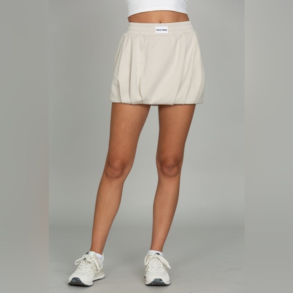 Gold Hinge Dresses & Skirts - Gold hinge natural luxe Mini Skirt new without tags
